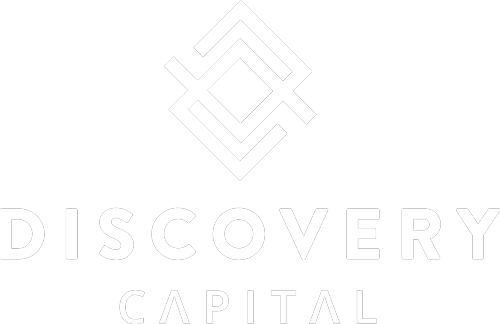 Discovery Capital Partners logo, in white